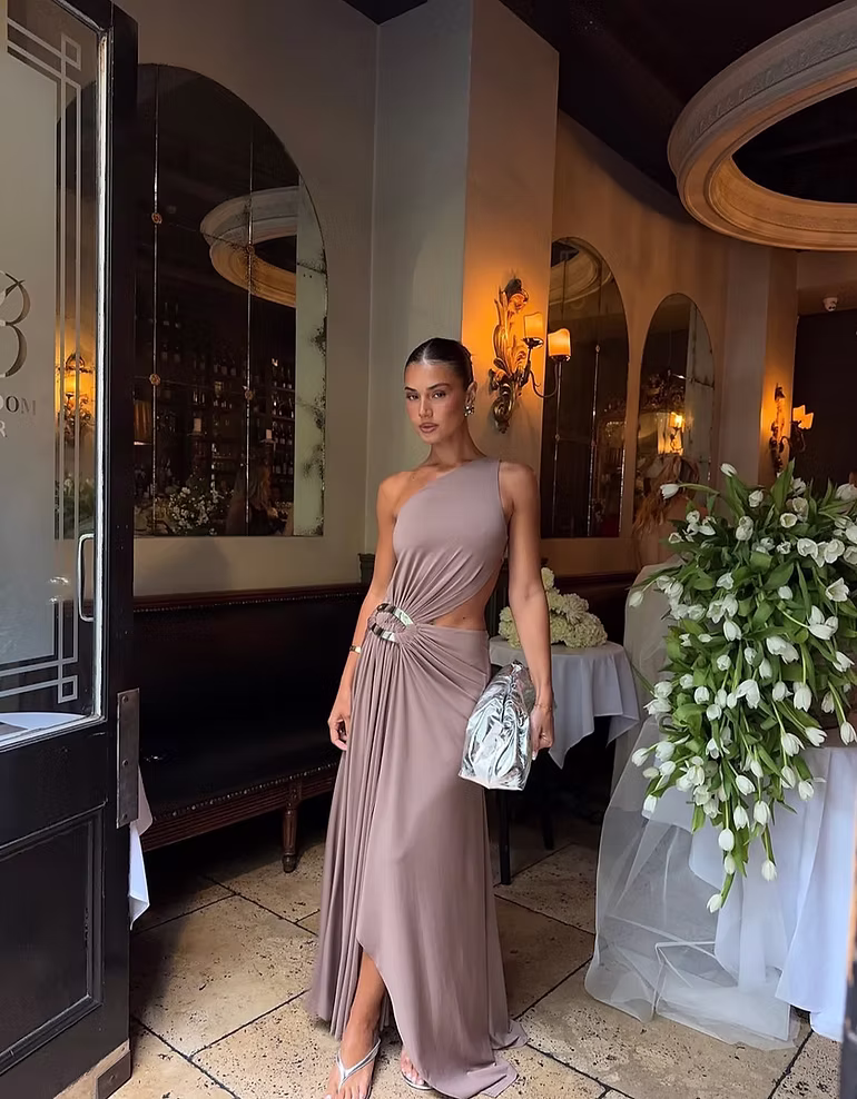 ANCE GRIA ~ SERENA GOWN | TAUPE SIZE S/8
